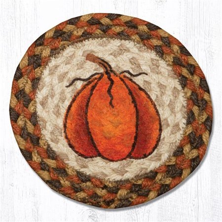 CAPITOL IMPORTING CO 7 x 7 in. Pumpkin Printed Round Swatch 79-222HP
